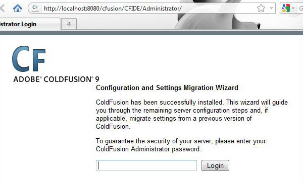 Coldfusion 9 Administrator